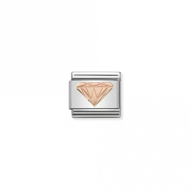 Classic Rose Gold Brilliant Diamond Fashion & Fun Charms