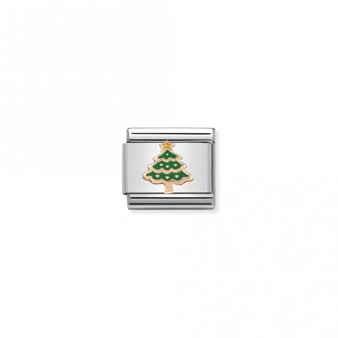 Classic Rose Gold Christmas Tree Christmas Charms