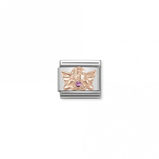 Classic Rose Gold CZ Angel Of Friendship Fairytale & Fantasy Charms