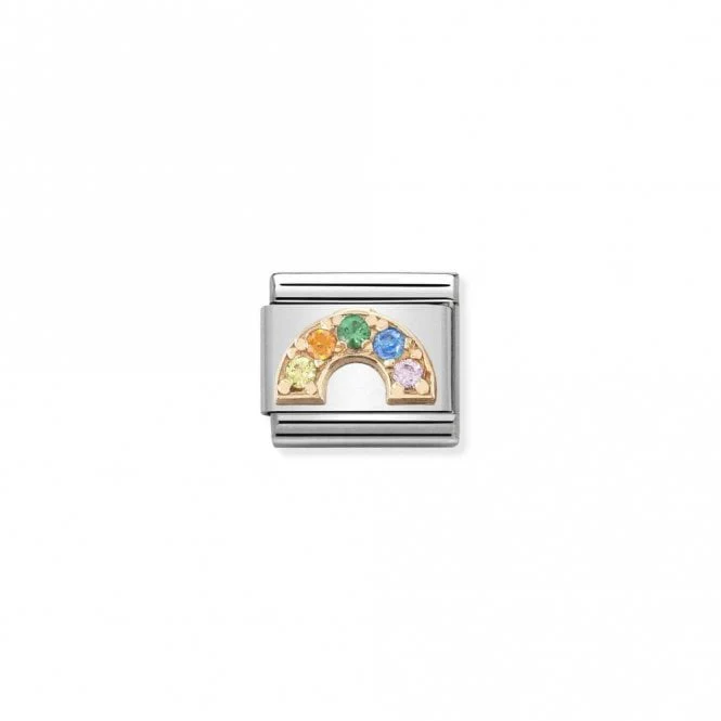 Classic Rose Gold CZ Rainbow Fairytale & Fantasy Charms