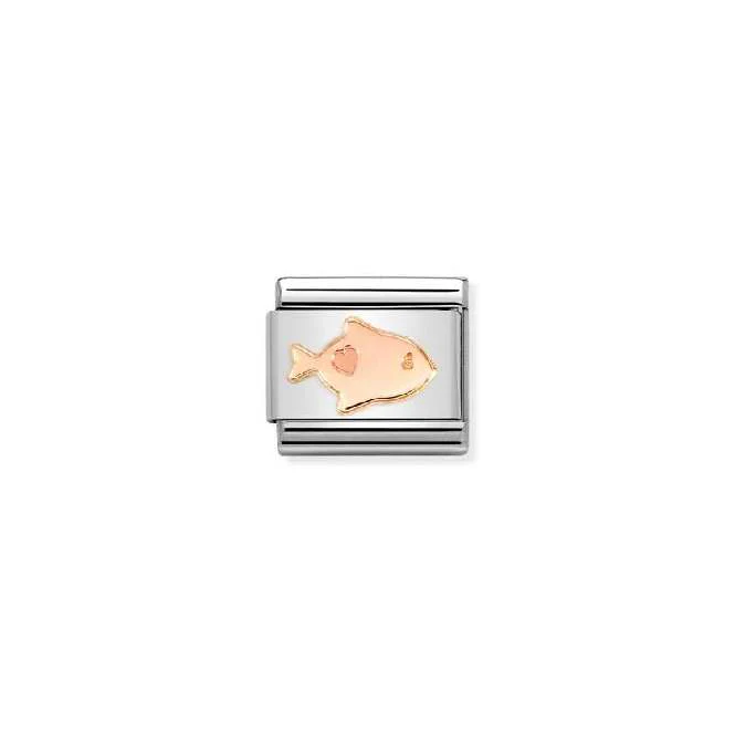 Classic Rose Gold Fish Animals Charms
