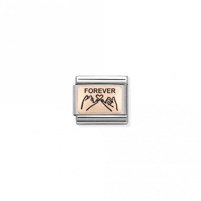 Classic Rose Gold Forever Hands Friends & Family Charms