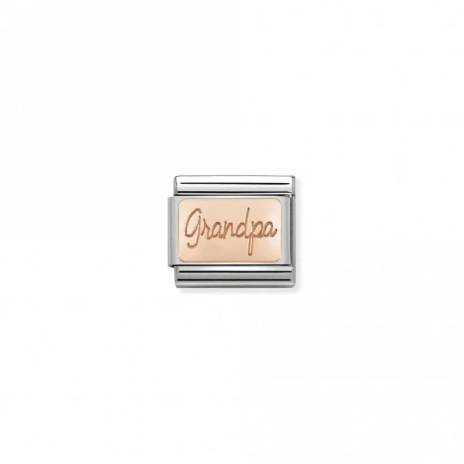 Classic Rose Gold Grandpa Friends & Family Charms