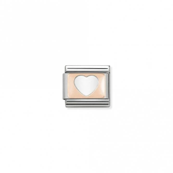 Classic Rose Gold Heart Love & Hearts Charms