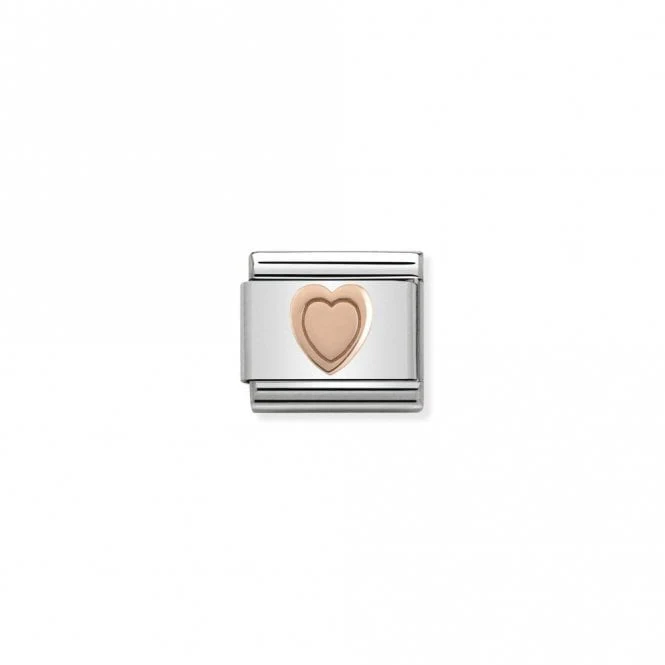 Classic Rose Gold Heart Love & Hearts Charms