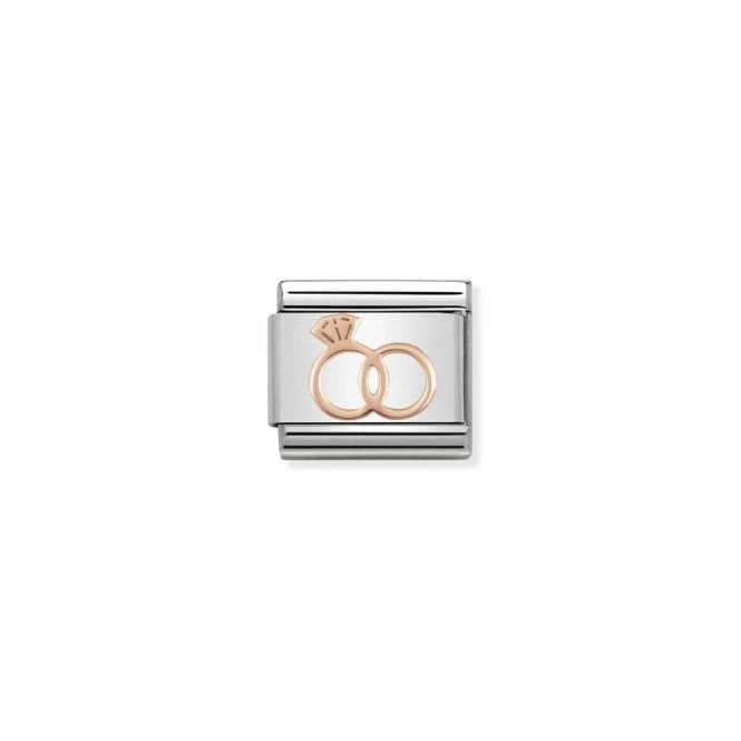 Classic Rose Gold Marriage Rings Wedding & Anniversary Charms