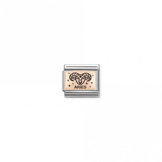 Classic Rose Gold Star-Sign Aries Zodiac Charms