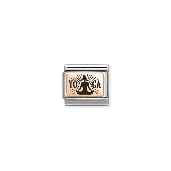 Classic Rose Gold Yoga Meditation Sports & Hobbies Charms