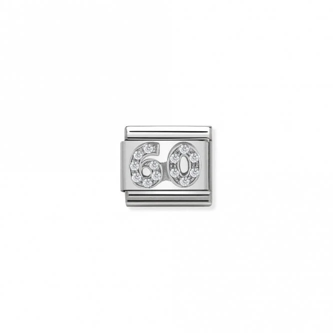 Classic Silver 60 Number Charms