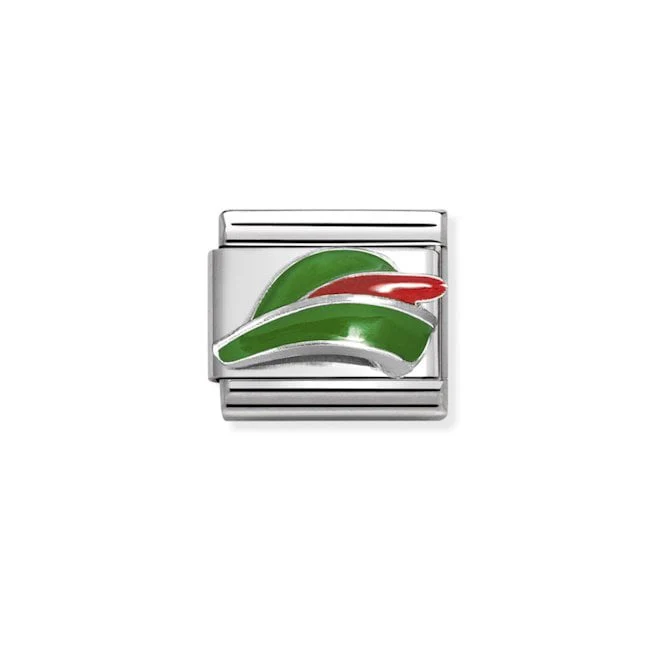 Classic Silver and Enamel Archer's Hat Fairytale & Fantasy Charms - Image 2