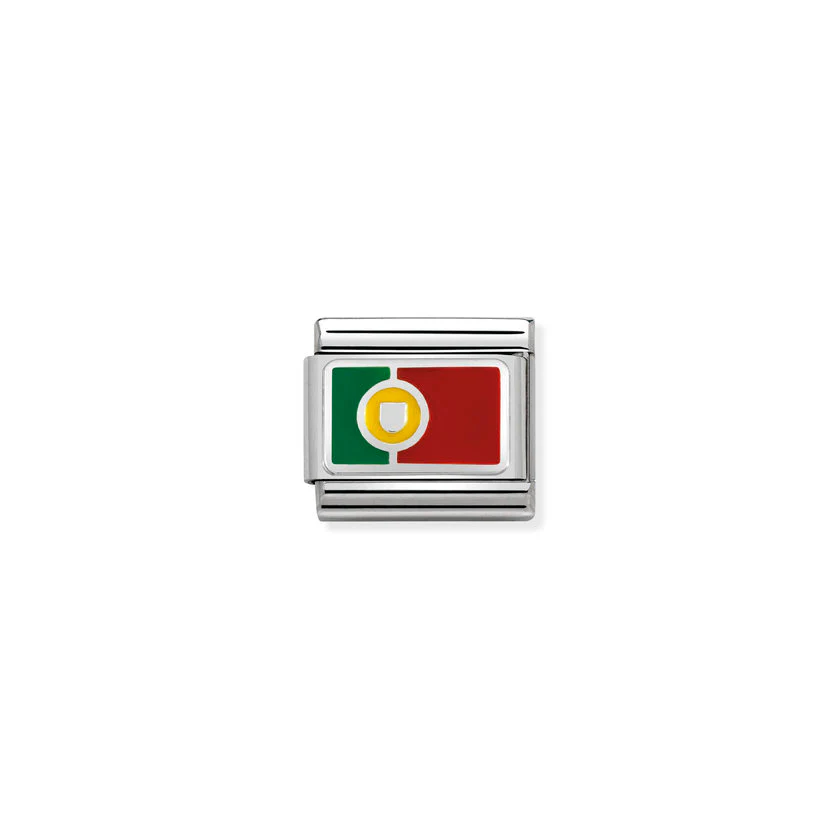 Classic Silver and Enamel Portugal Travel & Flag Charms