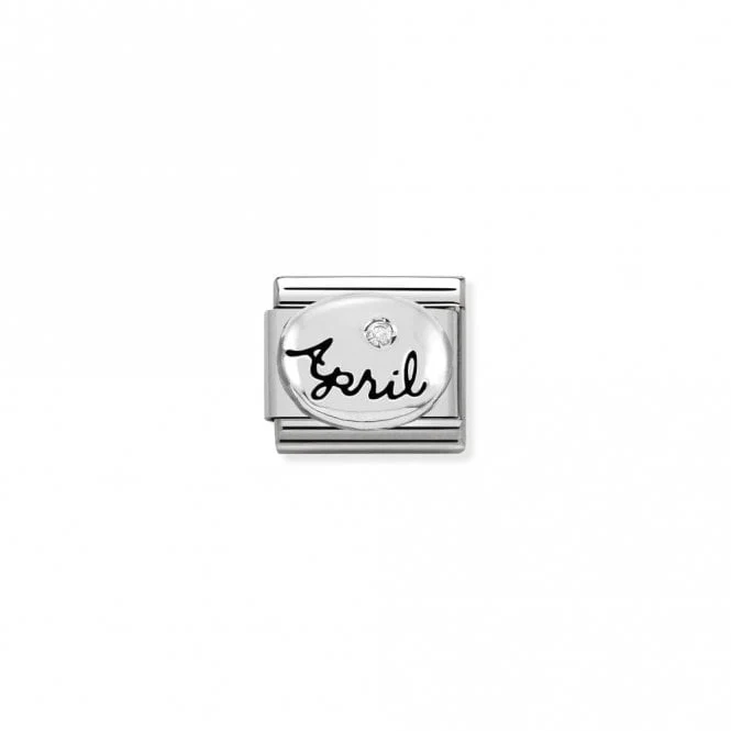 Classic Silver April Diamond Birthday & Birthstones Charms