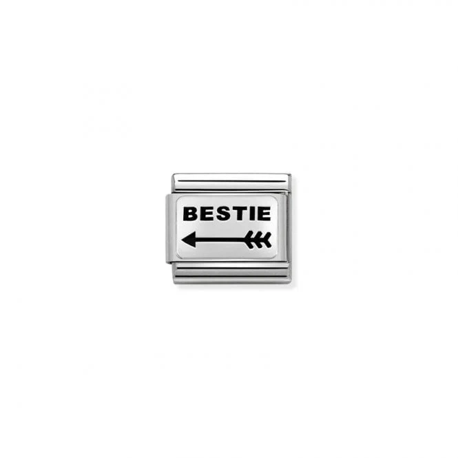 Classic Silver Arrow Right Bestie Friends & Family Charms