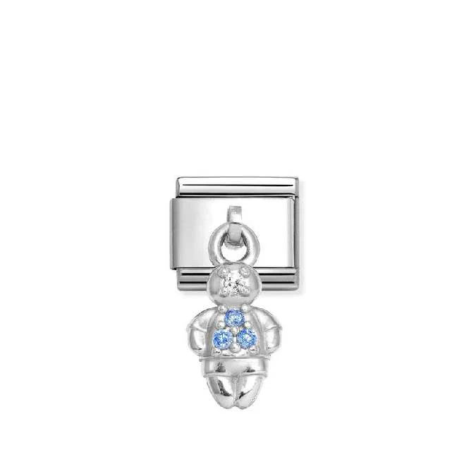 Classic Silver Blue Boy Friends & Family Charms