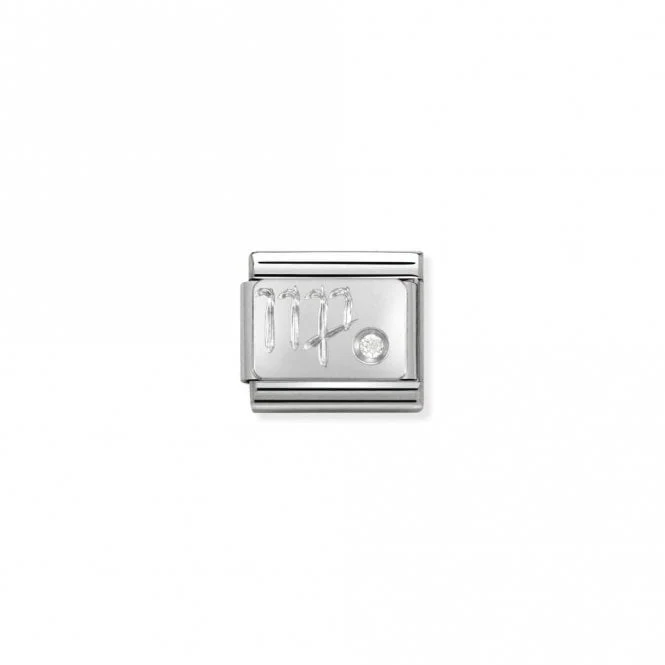 Classic Silver CZ Virgo Zodiac Charms