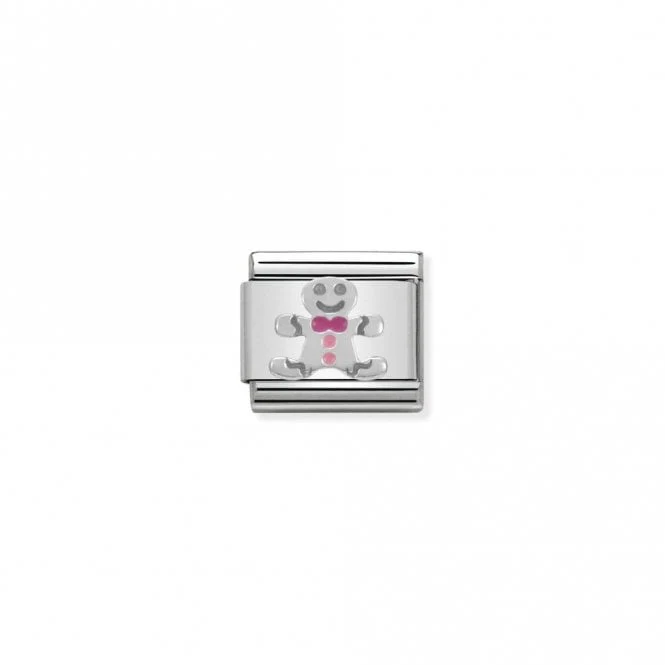 Classic Silver Gingerbread Man Christmas Charms