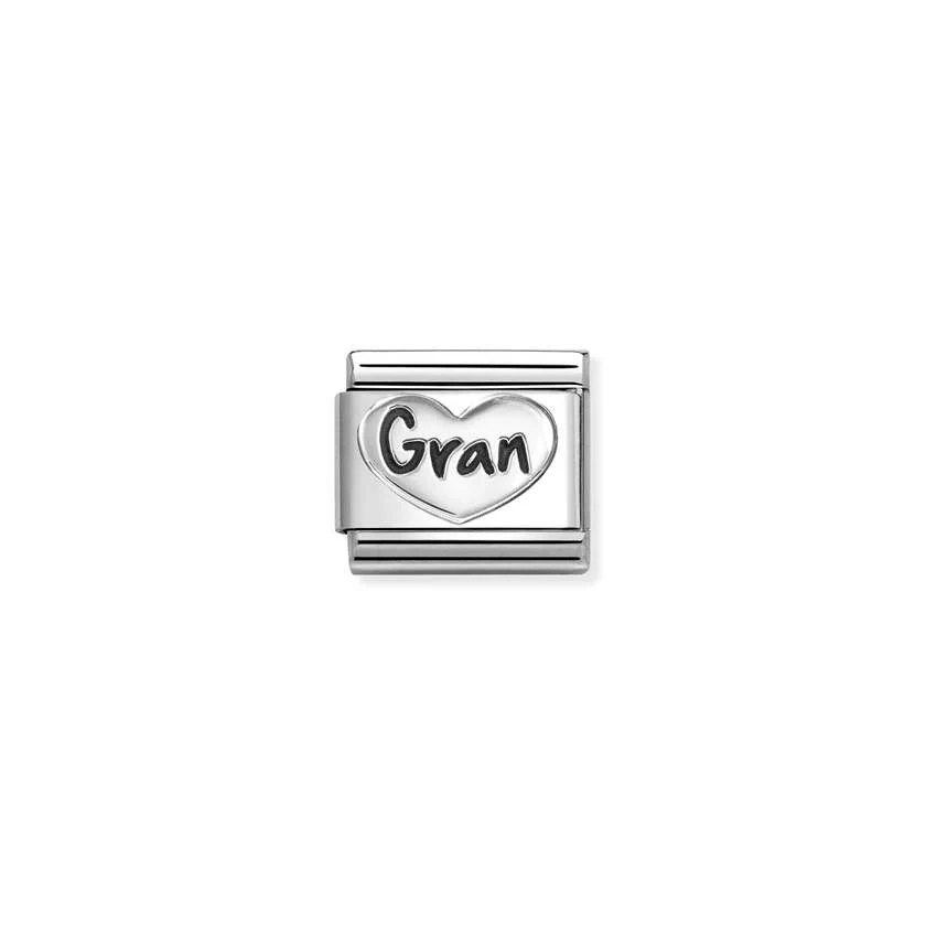 Classic Silver Gran with Heart Friends & Family Charms