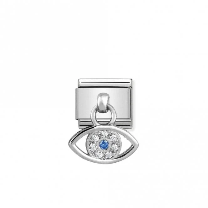 Classic Silver Greek Eye Good Luck Charms