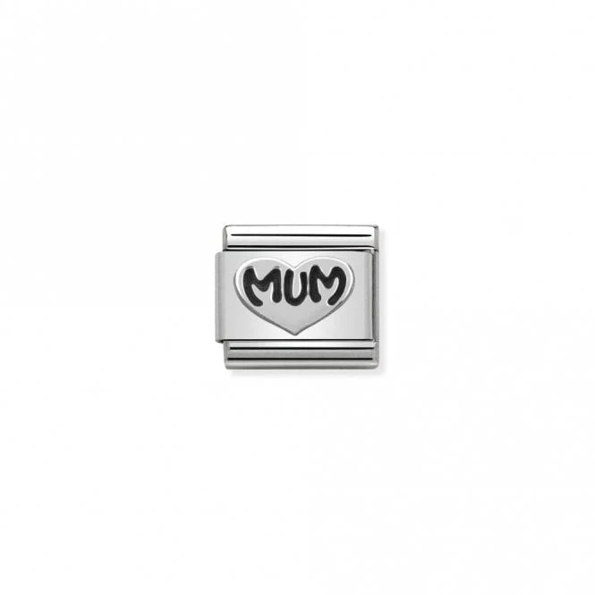 Classic Silver Mum Heart Friends & Family Charms