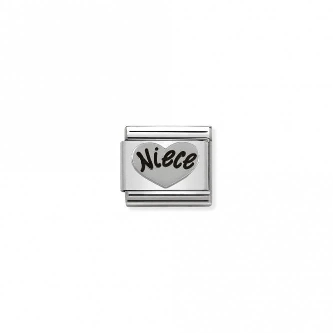 Classic Silver Niece Heart Friends & Family Charms