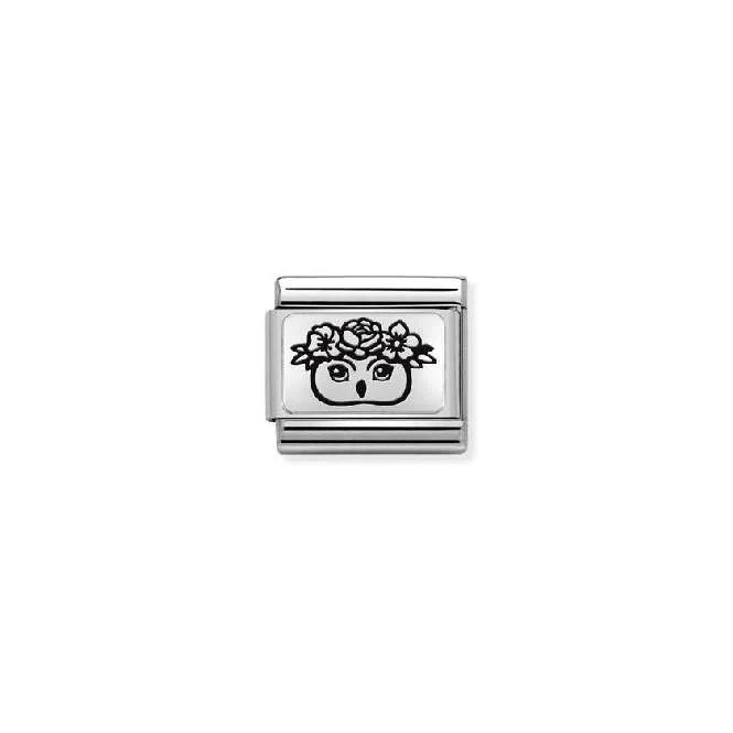 Classic Silver Owl Flowers & Nature Charms