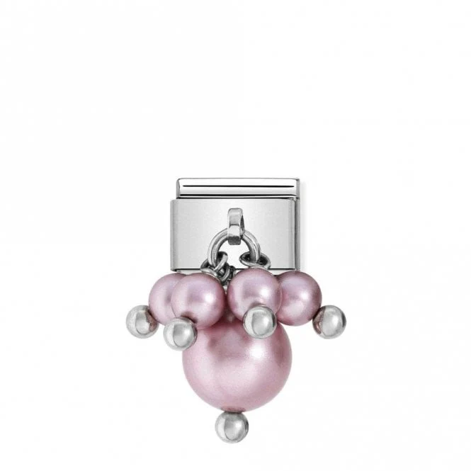 Classic Silver Pearl Pink Sparkly Charms