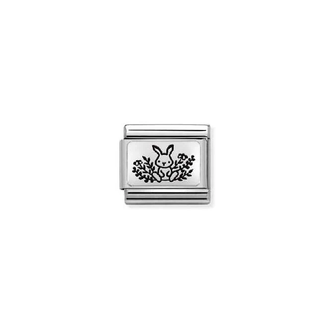 Classic Silver Rabbit Flowers & Nature Charms