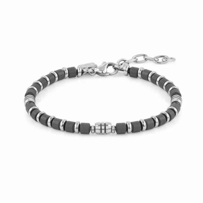 Instinct Bracelet in Steel with Grey Hematite - Image 2