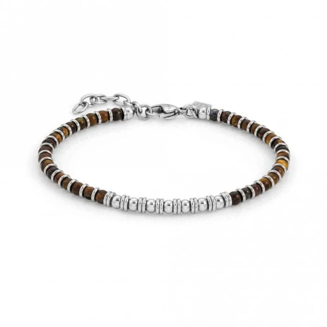 Instinct Bracelet in Steel with Tiger's Eye