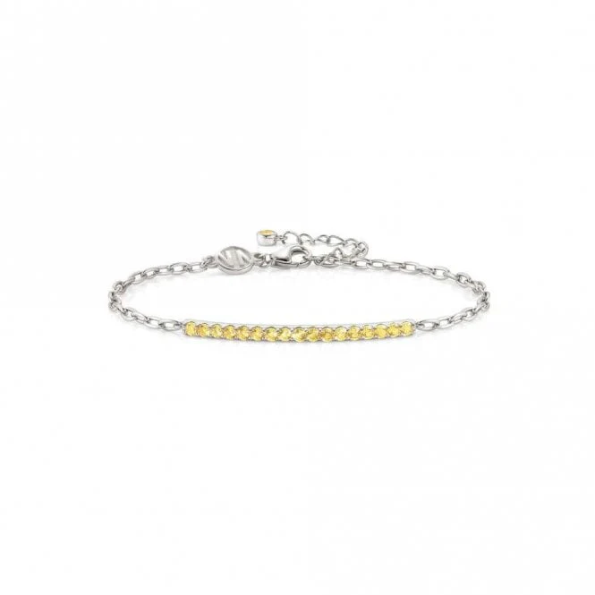 Lovelight Silver and Yellow CZ Bracelet