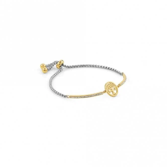 Milleluci Tree of Life Bracelet in Gold with CZ