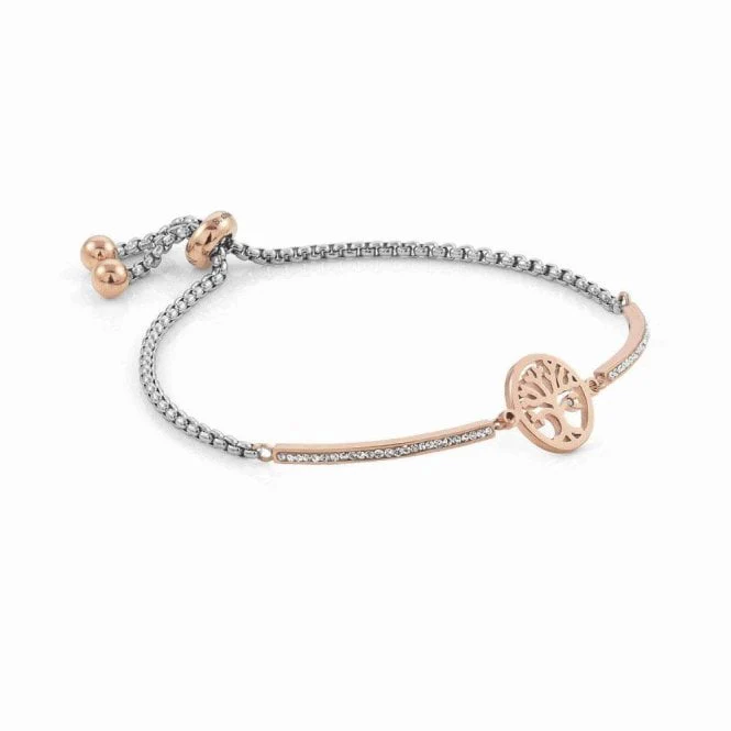 Milleluci Tree of Life Bracelet in Rose Gold with CZ