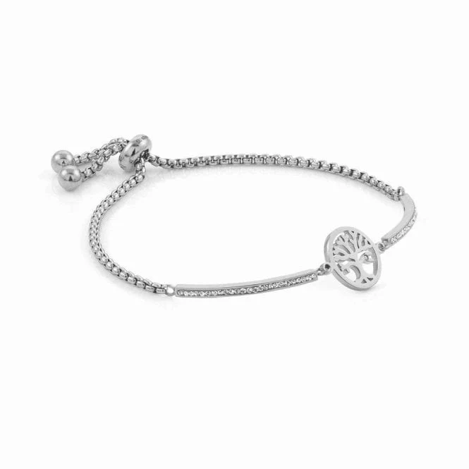 Milleluci Tree of Life Bracelet in Silver with CZ