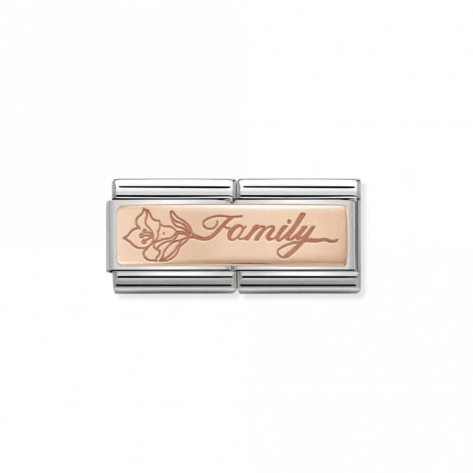 Rose Gold Double Family with Flower Friends & Family Charms