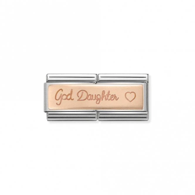 Rose Gold Double God Daughter Friends & Family Charms