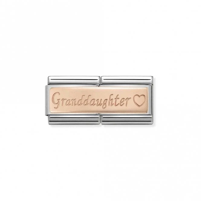 Rose Gold Double Granddaughter Friends & Family Charms