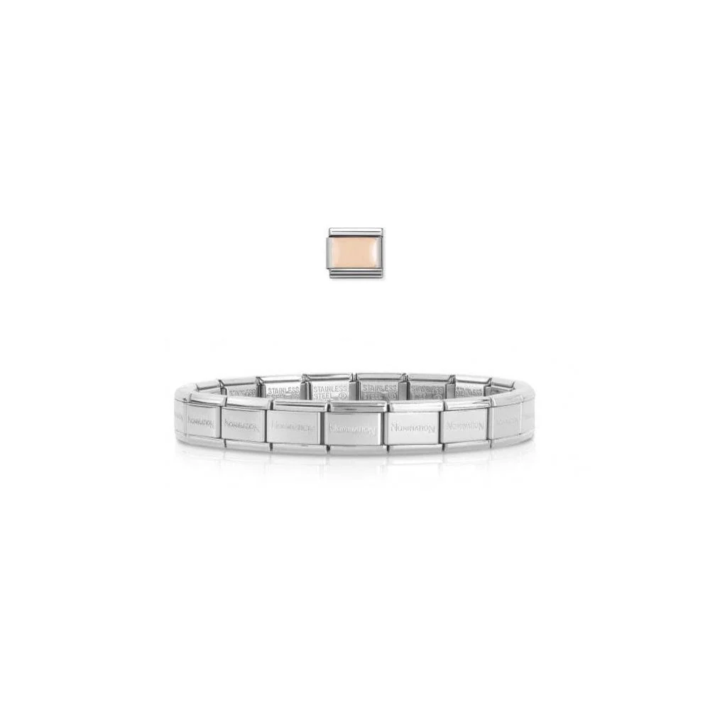 Rose Gold Engravable Charm Bracelet