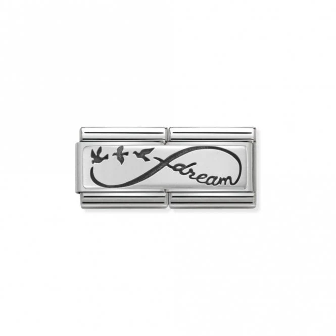 Silver Double Infinite Dream Love & Hearts Charms