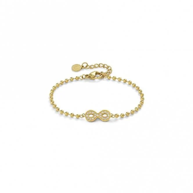 Soffio D'amore Infinite Bracelets in Gold with CZ