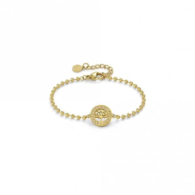 Soffio D'amore Tree of Life Bracelets in Gold with CZ
