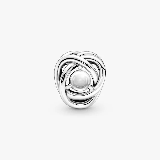 April Birthstone Eternity Circle Charms - Image 3