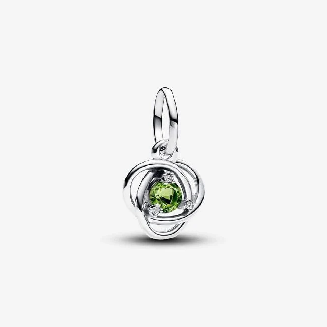 August Birthstone Eternity Circle Dangle Charms