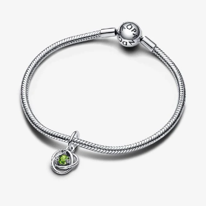 August Birthstone Eternity Circle Dangle Charms - Image 2