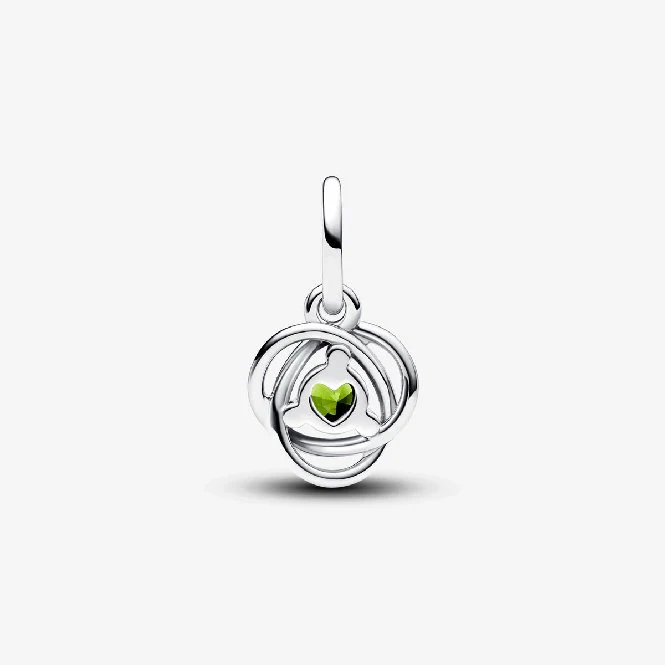 August Birthstone Eternity Circle Dangle Charms - Image 3