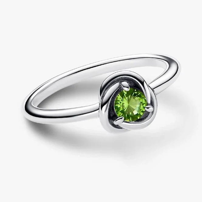 August Birthstone Eternity Circle Ring, Size 54 - Image 2