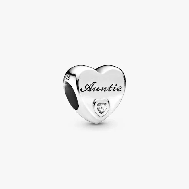 Auntie Love Heart Charms