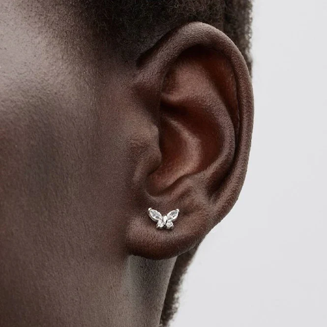 Butterfly Stud Earrings - Image 3