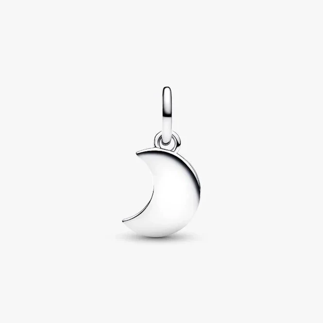 Crescent Moon Double Dangle Charms - Image 2