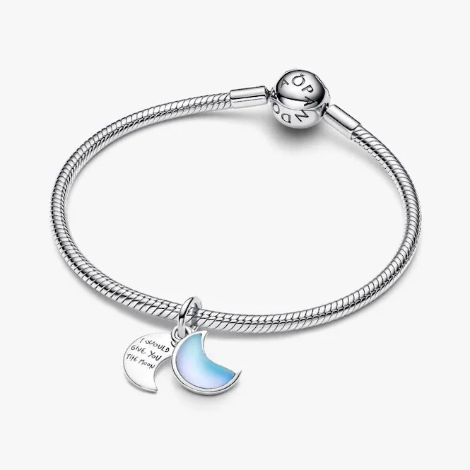 Crescent Moon Double Dangle Charms - Image 3