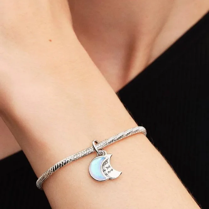Crescent Moon Double Dangle Charms - Image 4